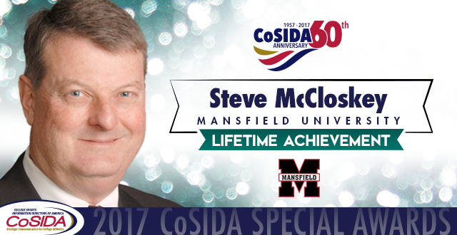 Special Awards Salute: Steve McCloskey (Mansfield University), Lifetime Achievement Award